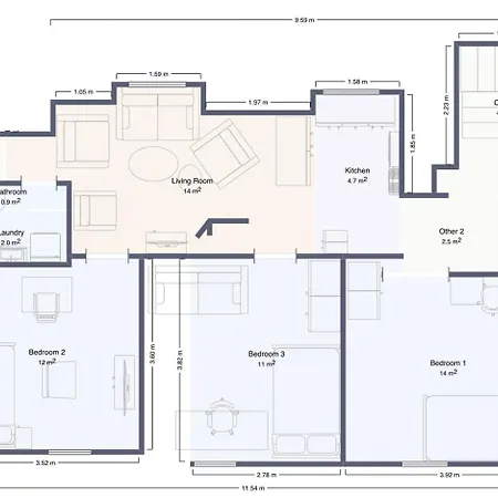 Apartamento 3br Loft-apartment Near Downtown & Ocean Bergen